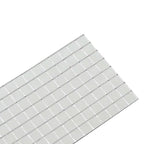 Mirror Mosaic Tile Geometric 3 Pcs Silver