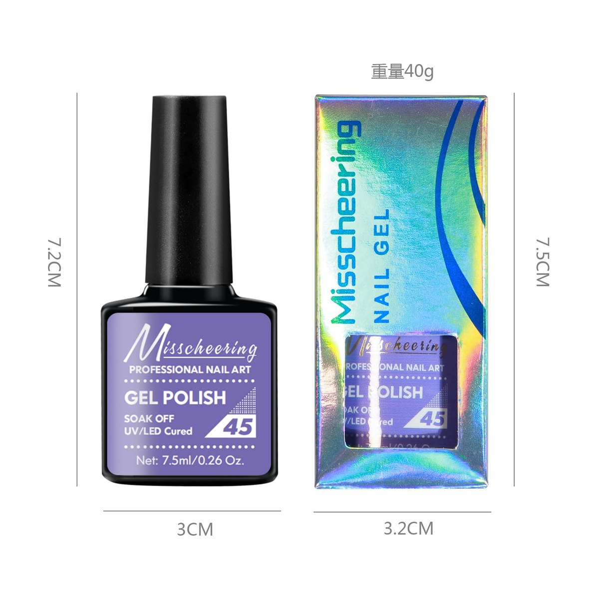 Mischeering Glitter Nail Polish – 30 Shades