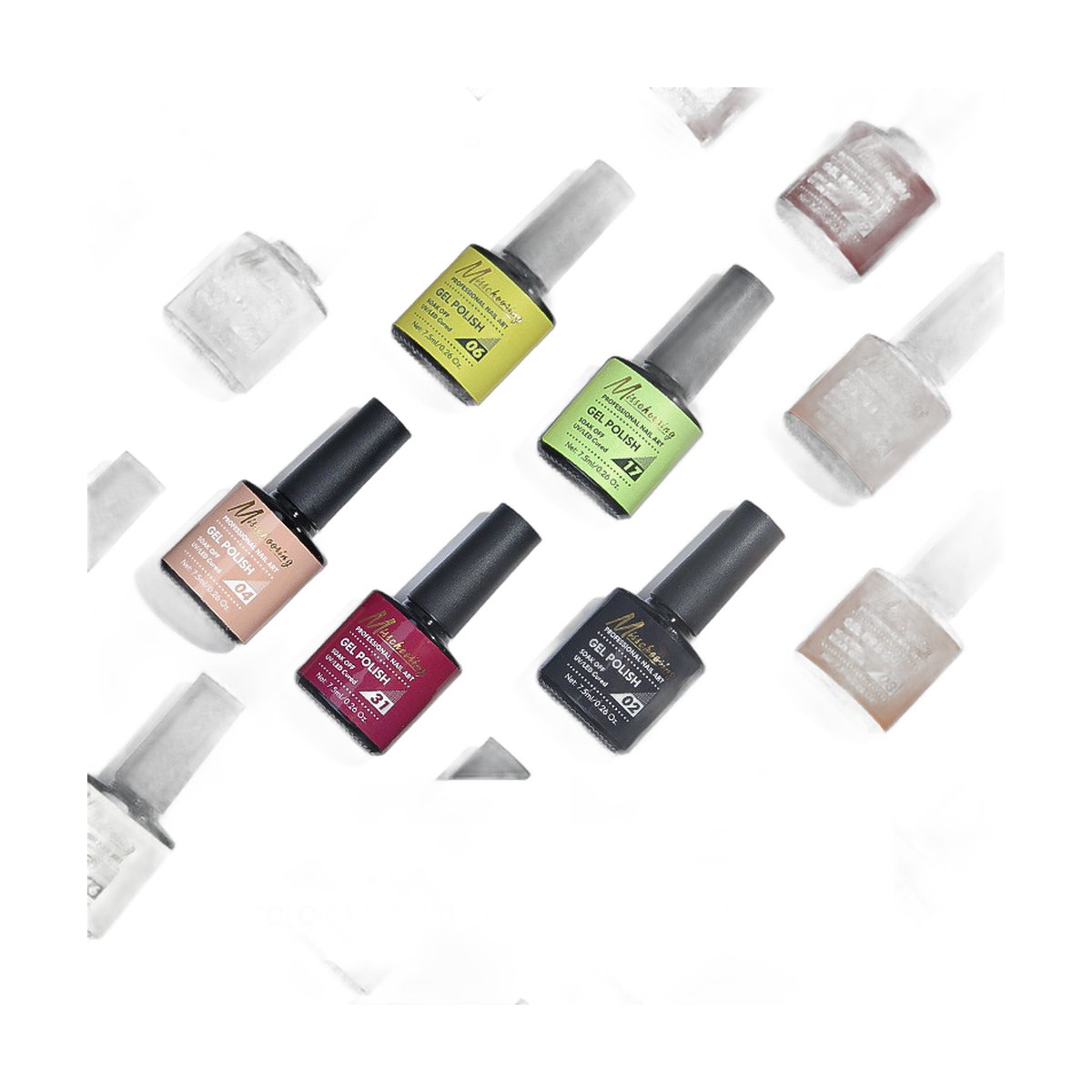 Mischeering Glitter Nail Polish – 30 Shades