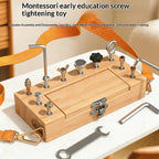 Montessori Early-learning Screw-tightening Toy Wooden Disassembly Tool
