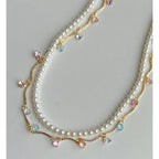 Moonstone Flowing Light Double Layered Versatile Necklace