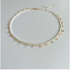 Moonstone Flowing Light Double Layered Versatile Necklace
