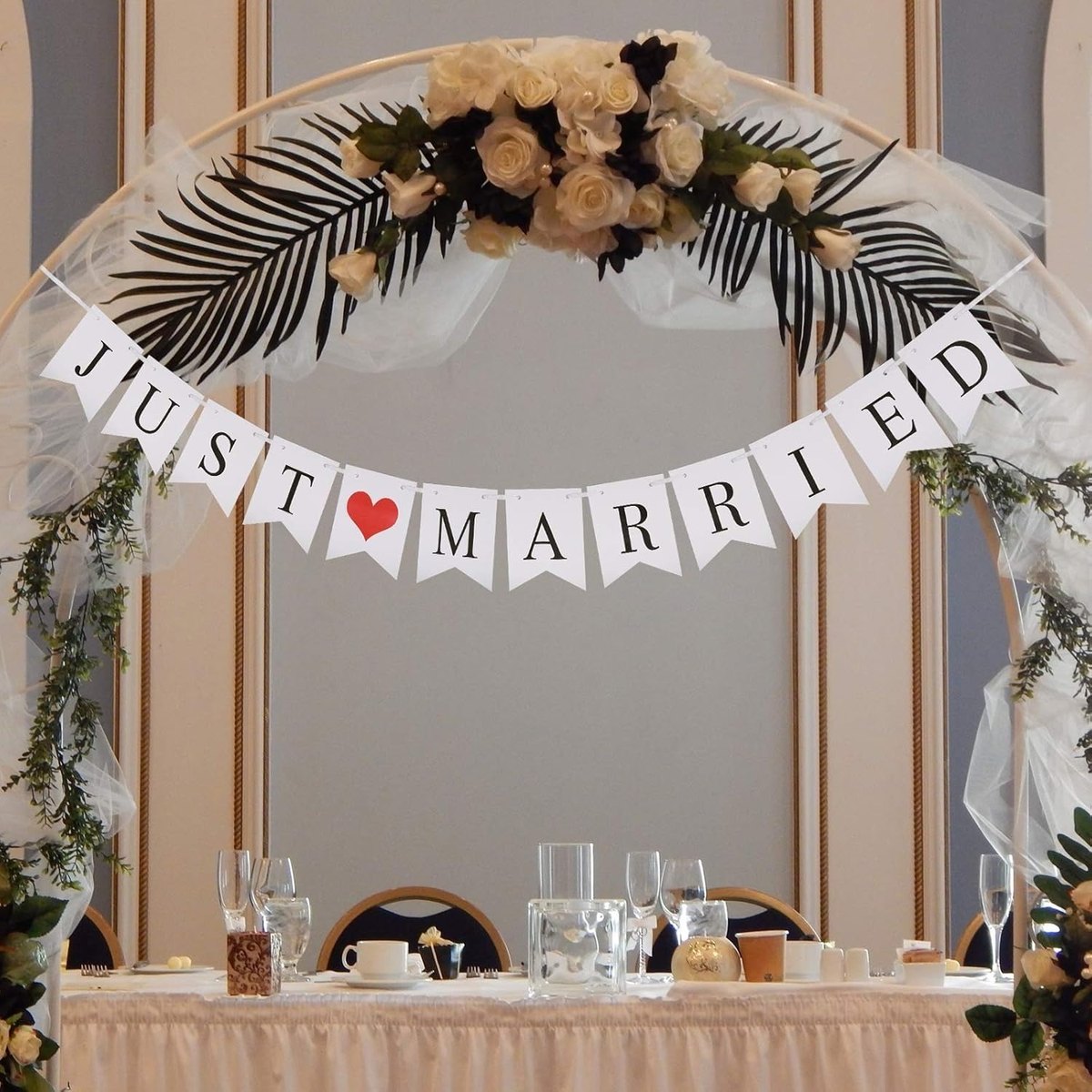 Mr & Mrs Letter Signs Wedding Table