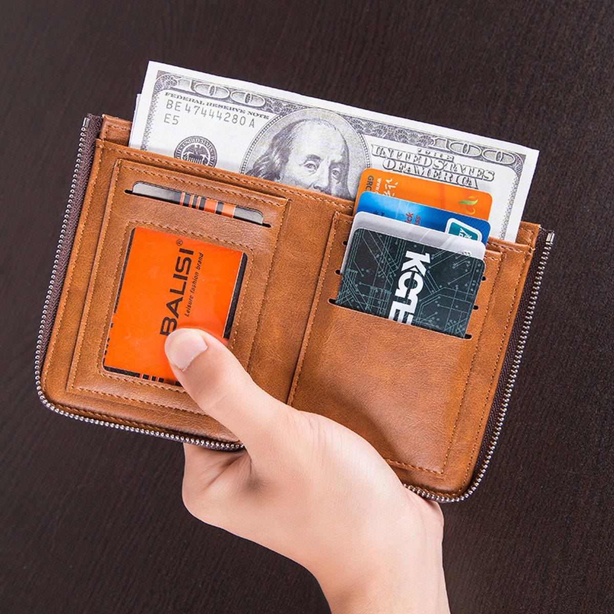 Multi-function Large Capacity PU Wallet