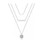 Multi Layered Metal Pearl Necklace