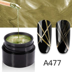 Nail Art Metal Brushed Glue Painting