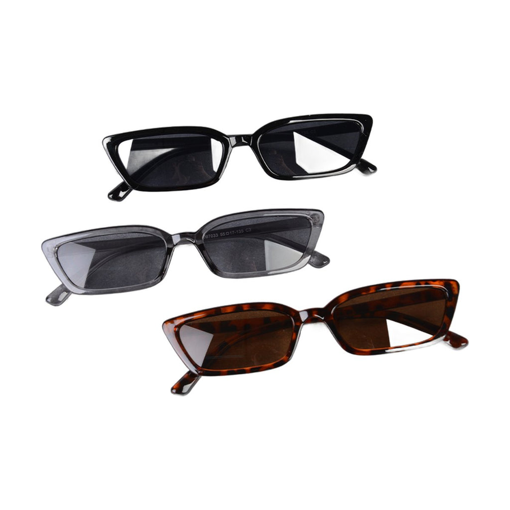 Narrow Frame Sunglasses Two-tone