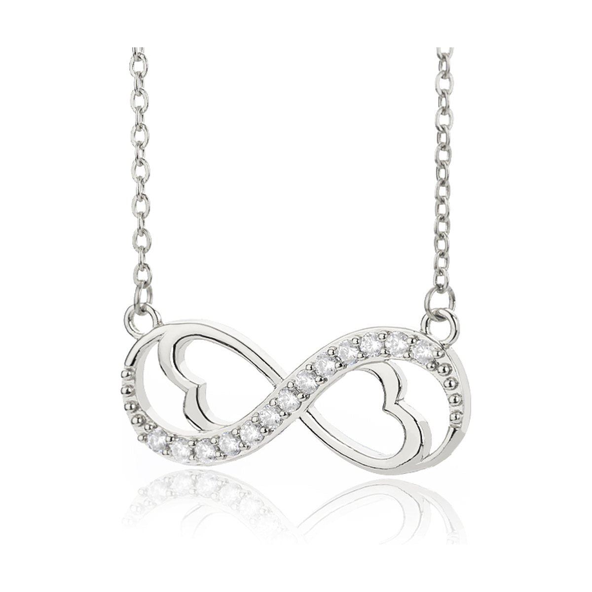 Necklace 8-character Love Unlimited Heart