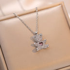Necklace Bear Love Heart