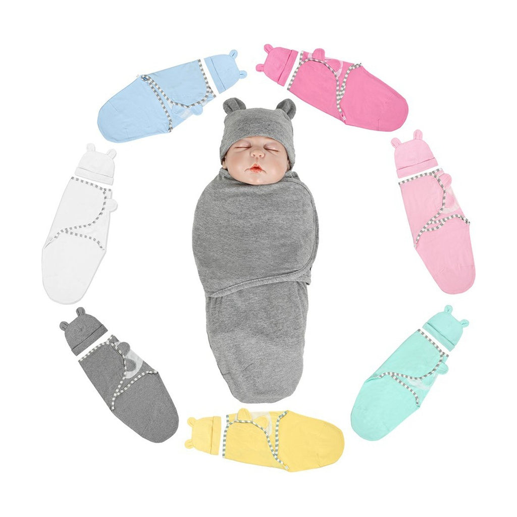 Newborn Swaddle Wrap & Hat Set