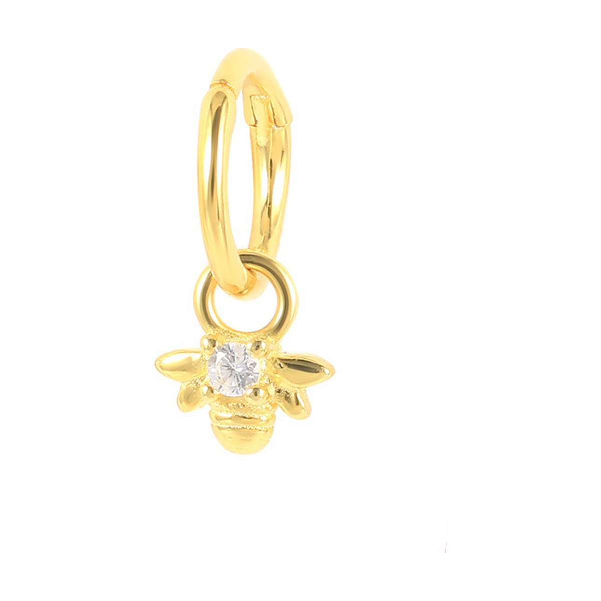 Nose Ring Bee Geometric Diamond Ear Cuff
