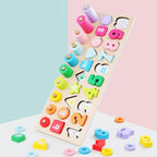 Number Puzzle Shape Matching Wooden Teaching Aid