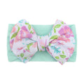 Nylon Bow Hair Band Baby Soft Printed