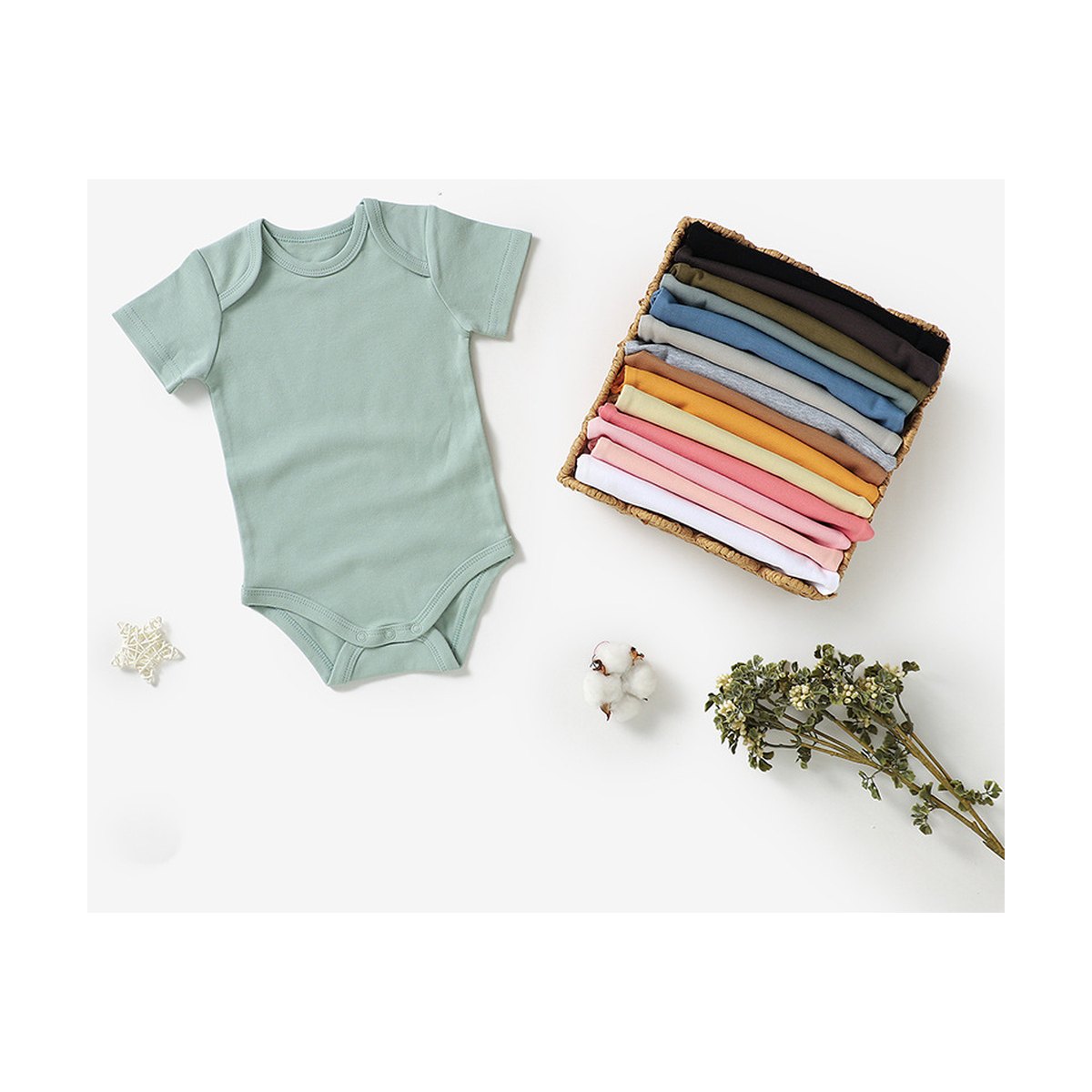 Organic Cotton Baby Bodysuit Romper Babies