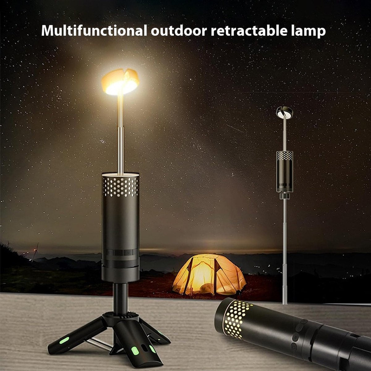 Outdoor Telescopic Camping Lantern Multi-function