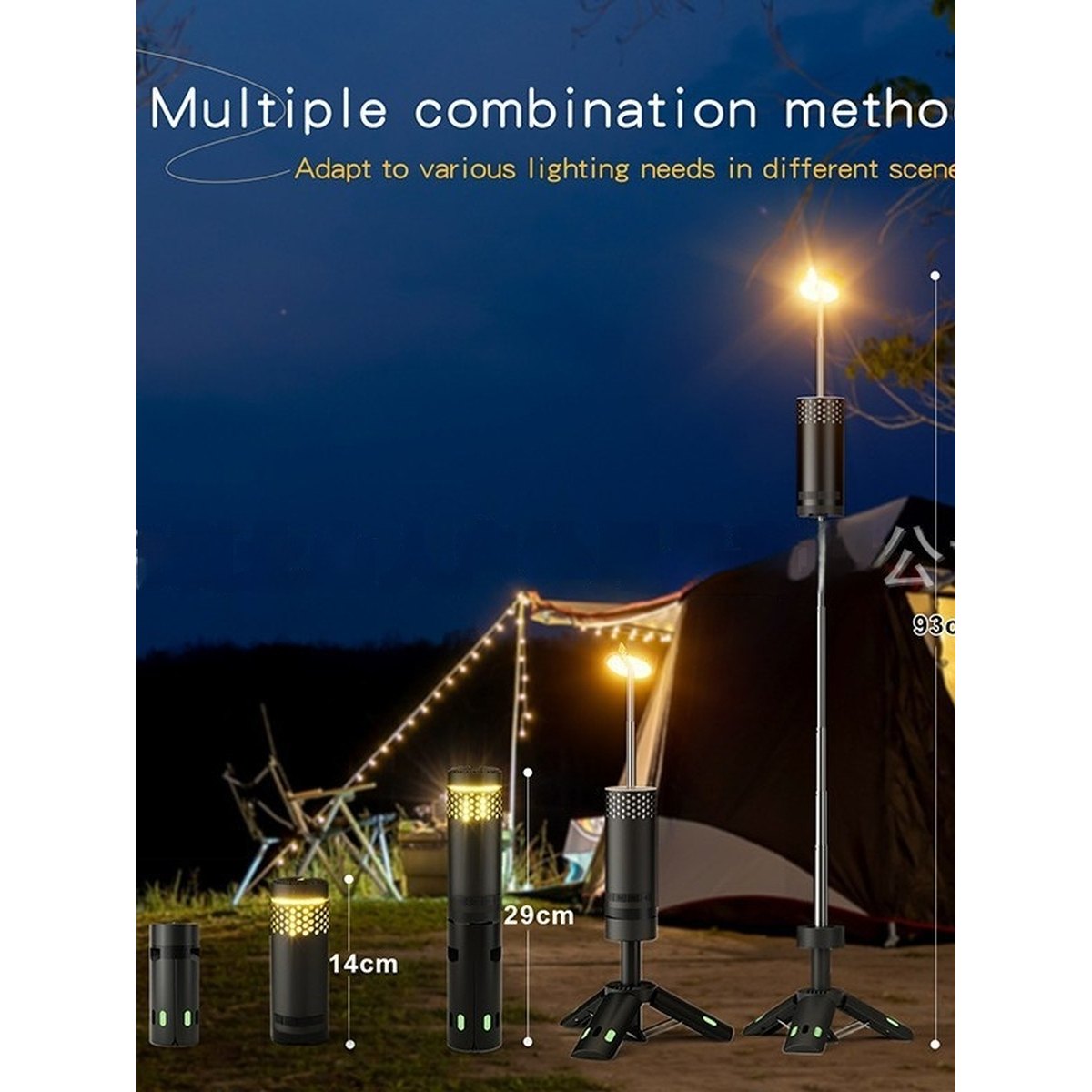 Outdoor Telescopic Camping Lantern Multi-function