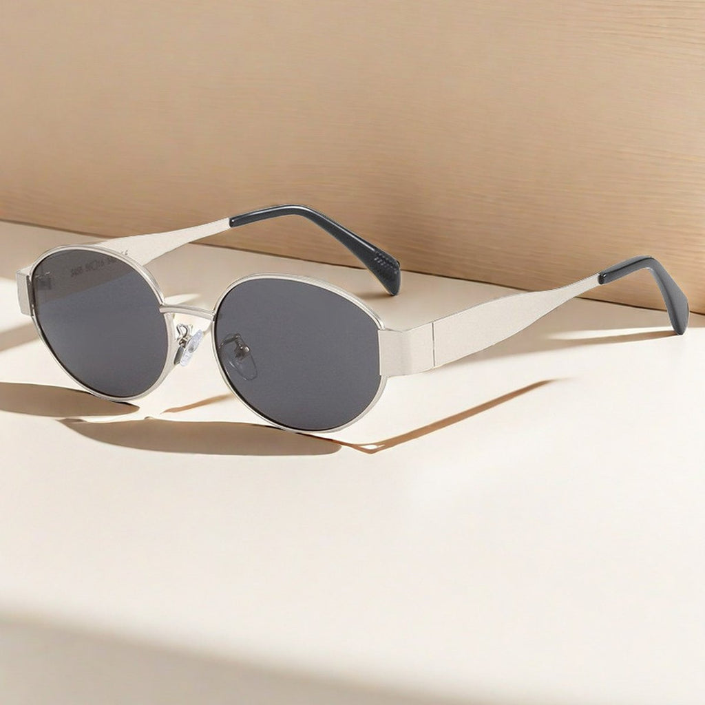 Oval Sunglasses Metal Vintage