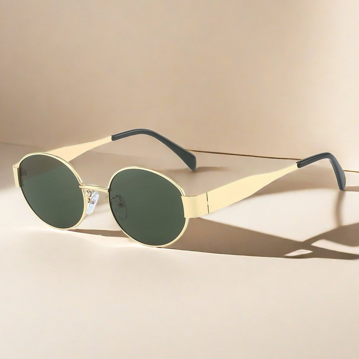 Oval Sunglasses Metal Vintage