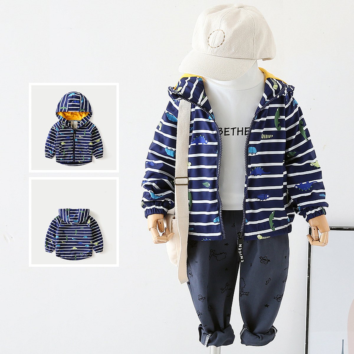 Padded Jacket Baby Cartoon Animal Hoodie