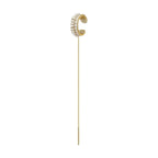 Pearl Chain Ear Cuff Earrings