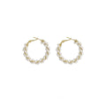 Pearl Circle Earrings High-end Exaggerated Round