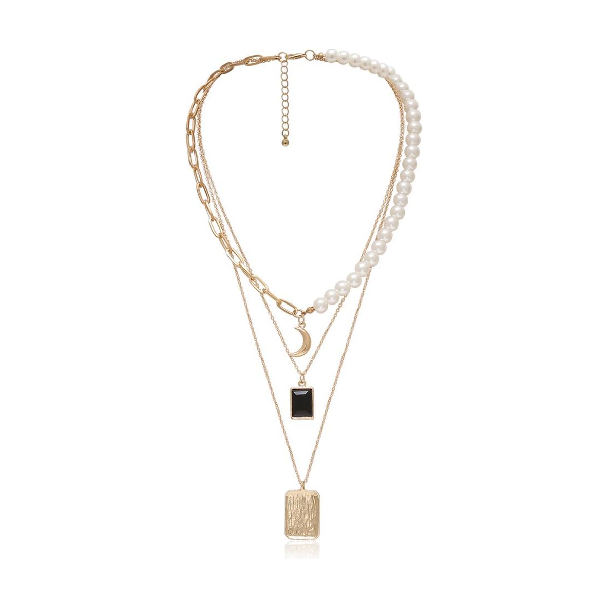 Pearl Crescent Necklace
