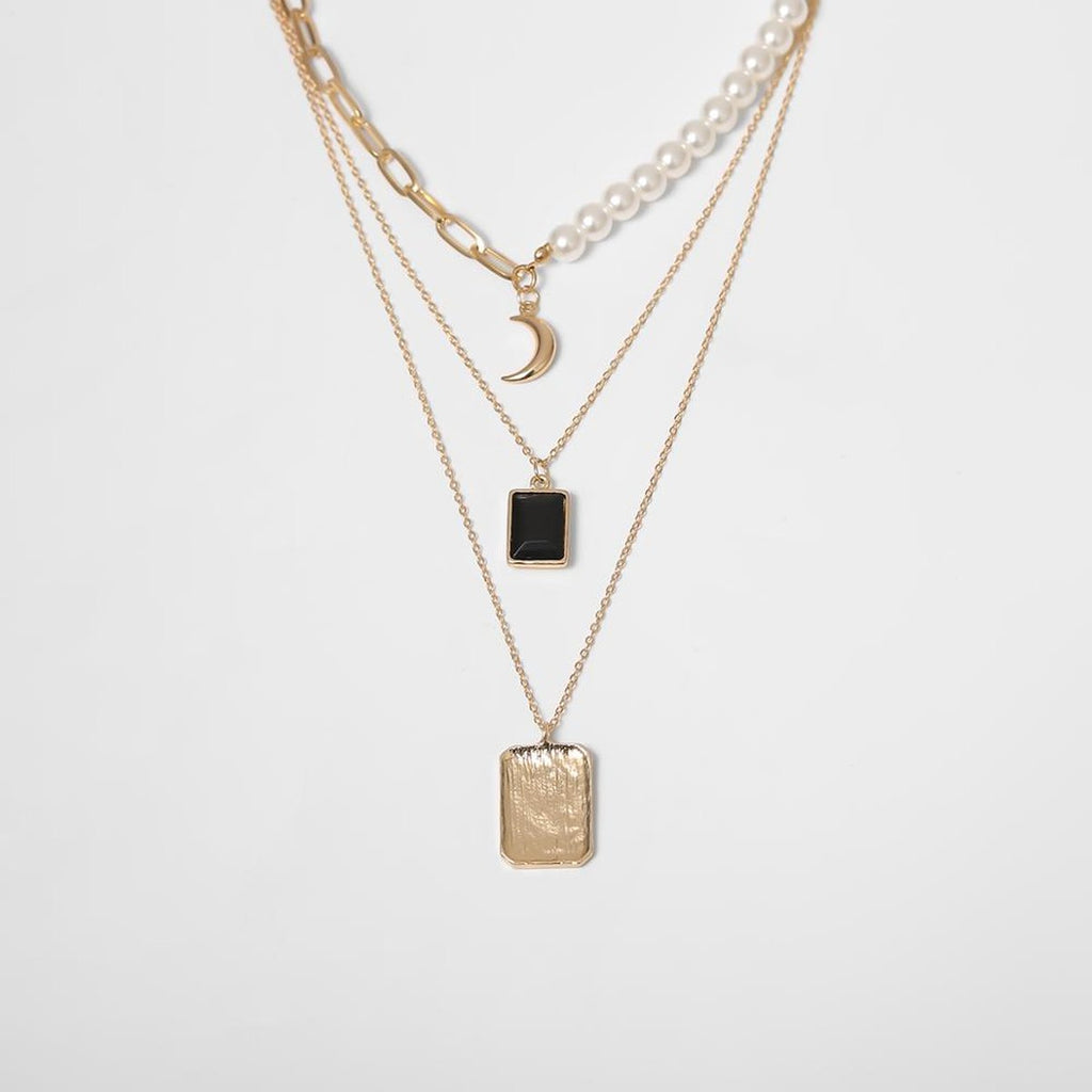 Pearl Crescent Necklace
