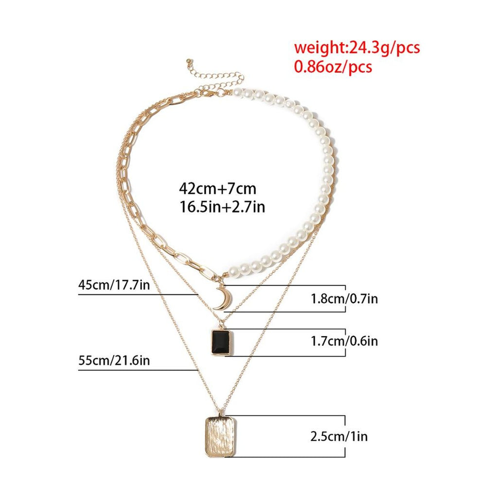 Pearl Crescent Necklace