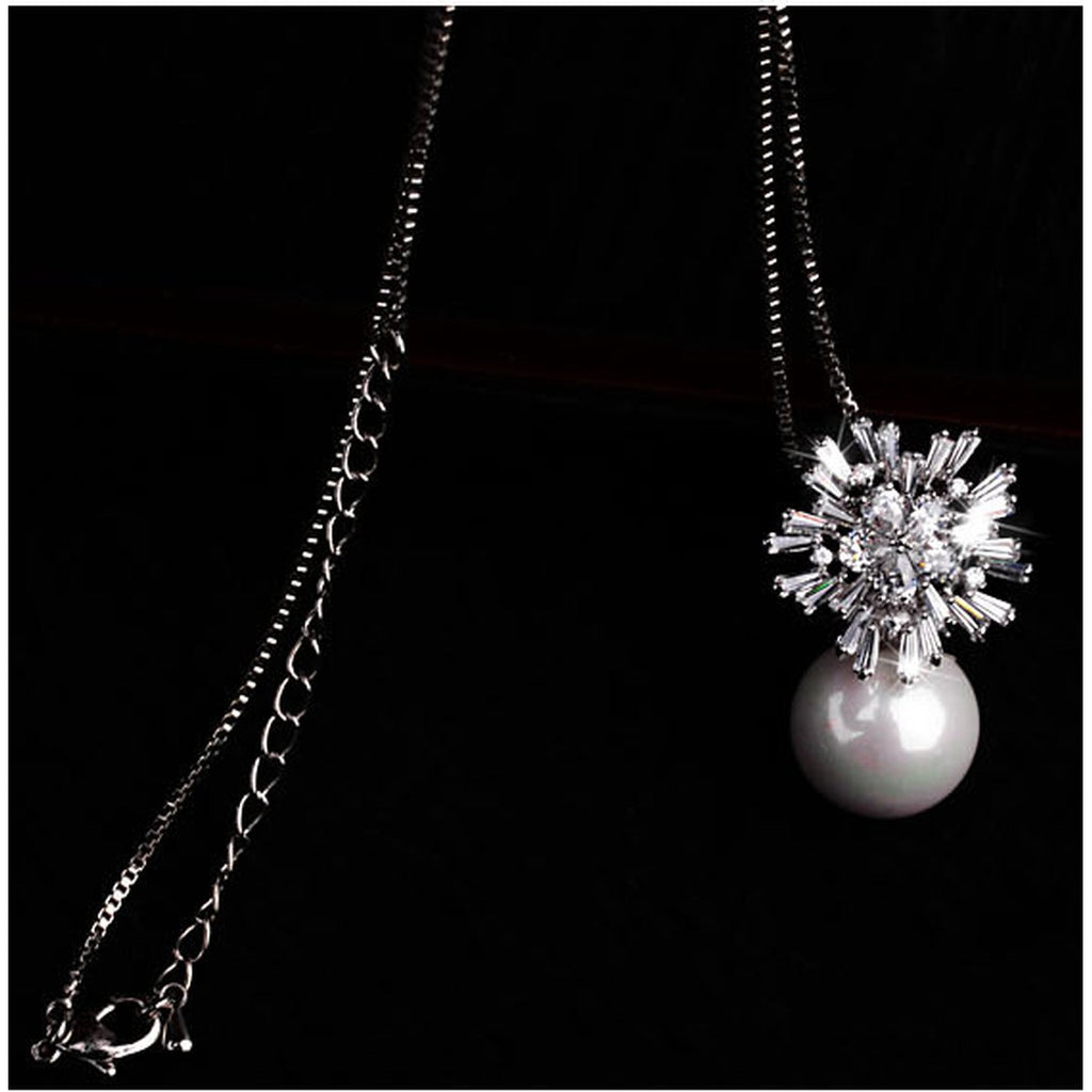 Pearl Zircon Necklace