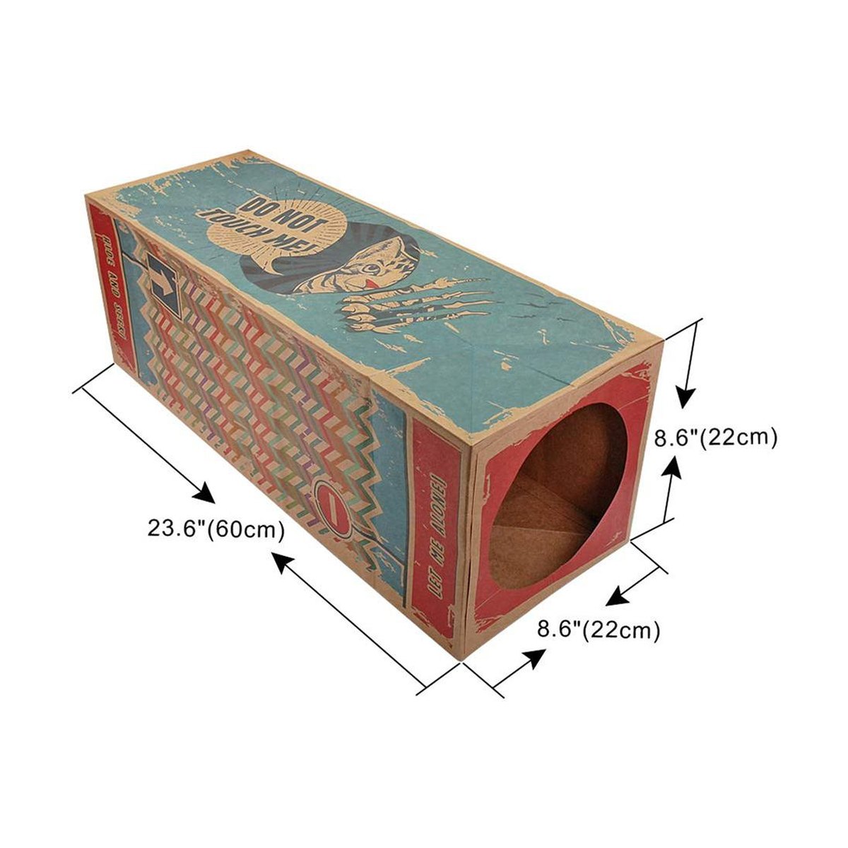 Peekaboo Kraft Paper Cat House Tunnel