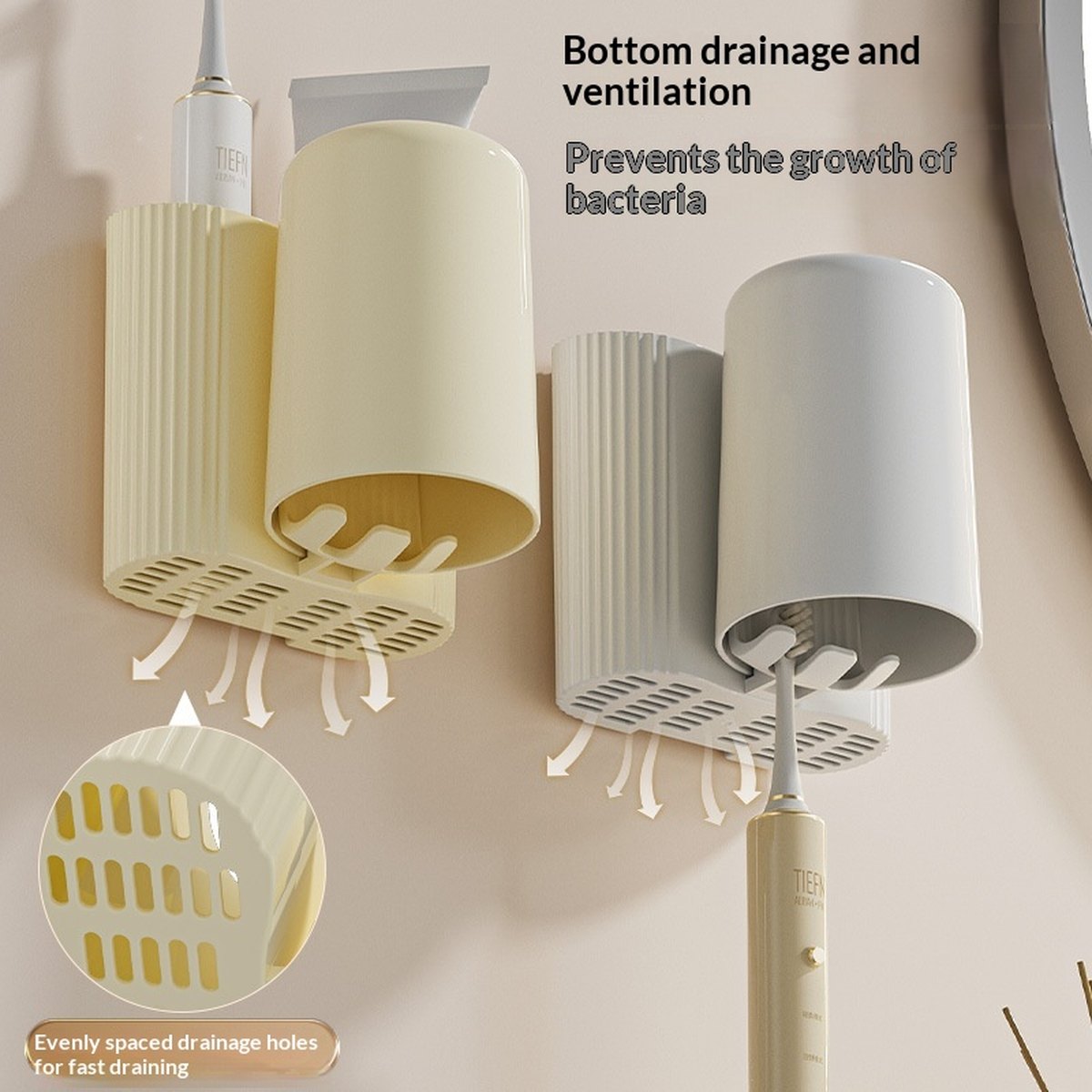 Perforated Toothpaste Holder Must-have Organizer Your Bathroom