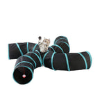 Pet Cat Toy Collapsible Tunnel S-type Four-channel