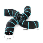 Pet Cat Toy Collapsible Tunnel S-type Four-channel