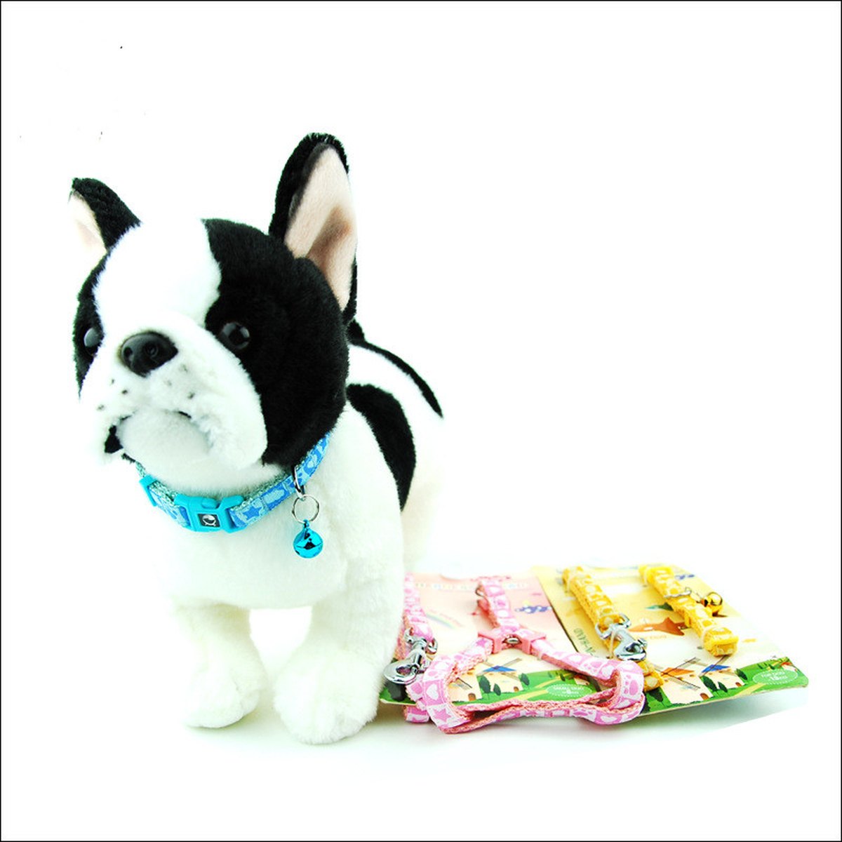 Pet Dog Bone Printing Harness Leash Set