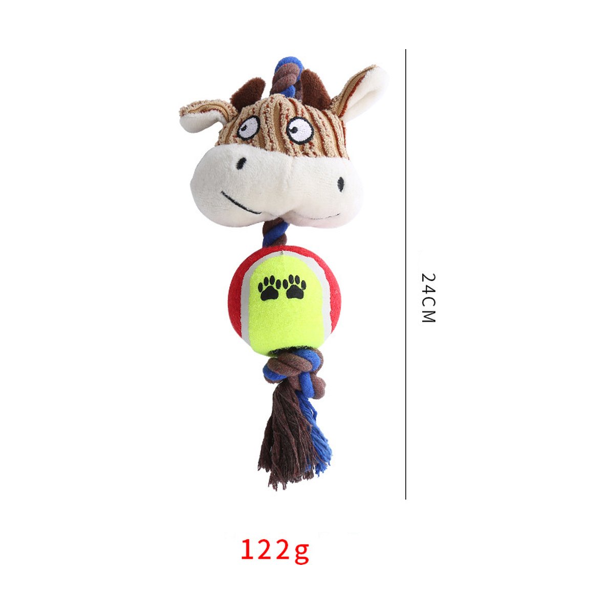 Pet Dog Toy Corduroy Tennis Ball Cotton