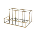 Glass & Gold Makeup Organizer
