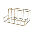 Glass & Gold Makeup Organizer