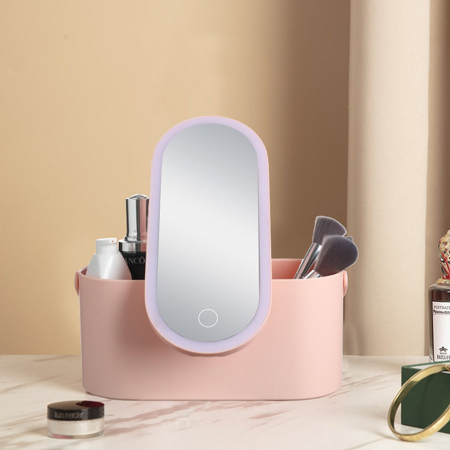 LED Mirror Makeup Case