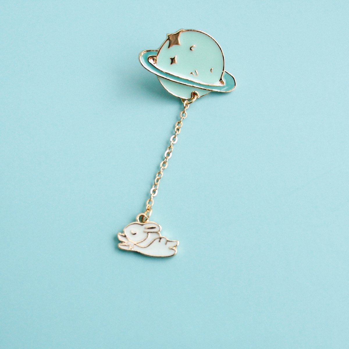 Planet Bunny Brooch Bag Pendant Jewelry Japanese
