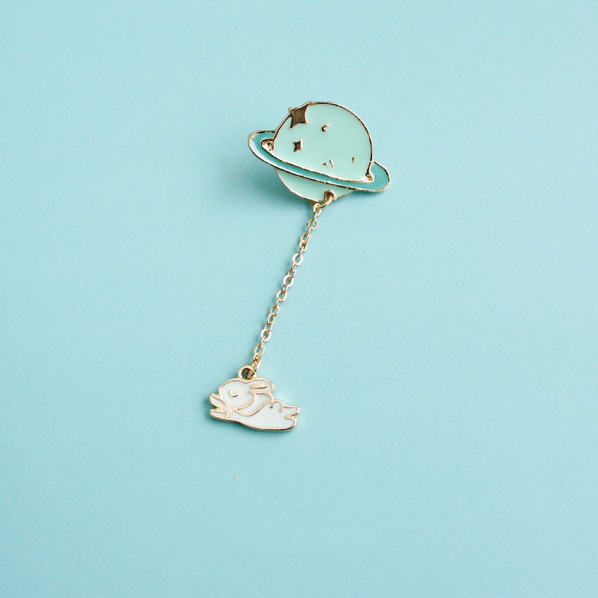 Planet Bunny Brooch Bag Pendant Jewelry Japanese