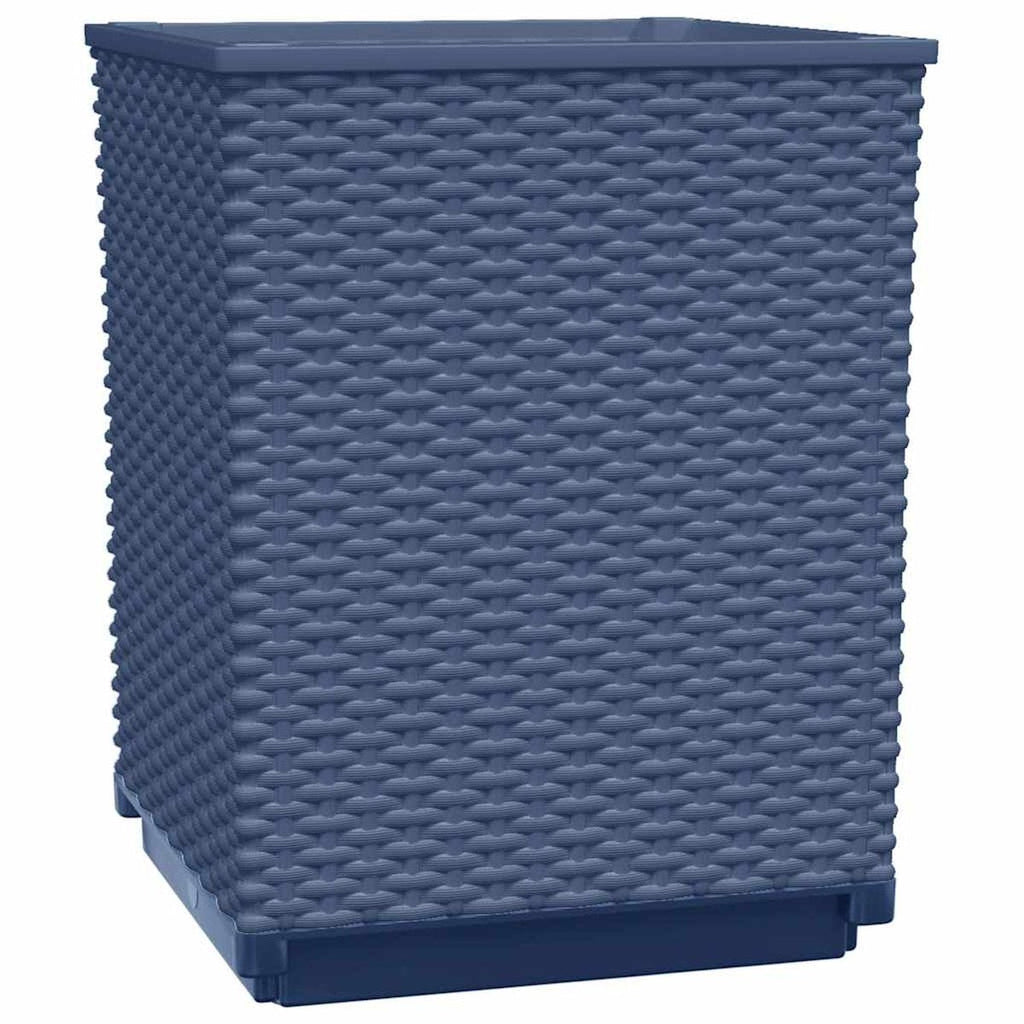 Plant Pots 2 Pcs Blue-grey 30x Polypropylene