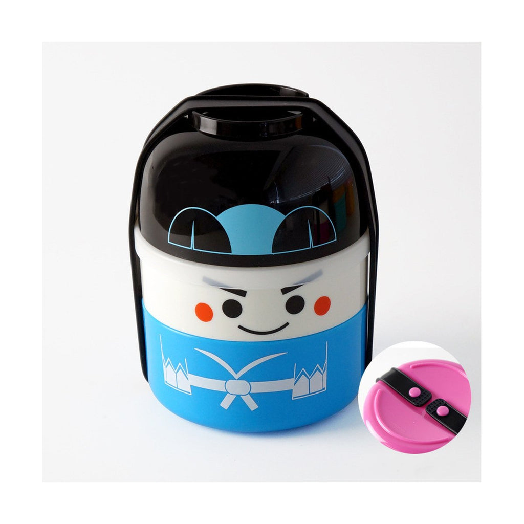 Plastic Double Layer Lunch Box Cartoon Doll