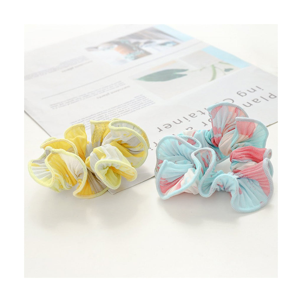 Pleated Color Tie Dye Large Intestine Ring