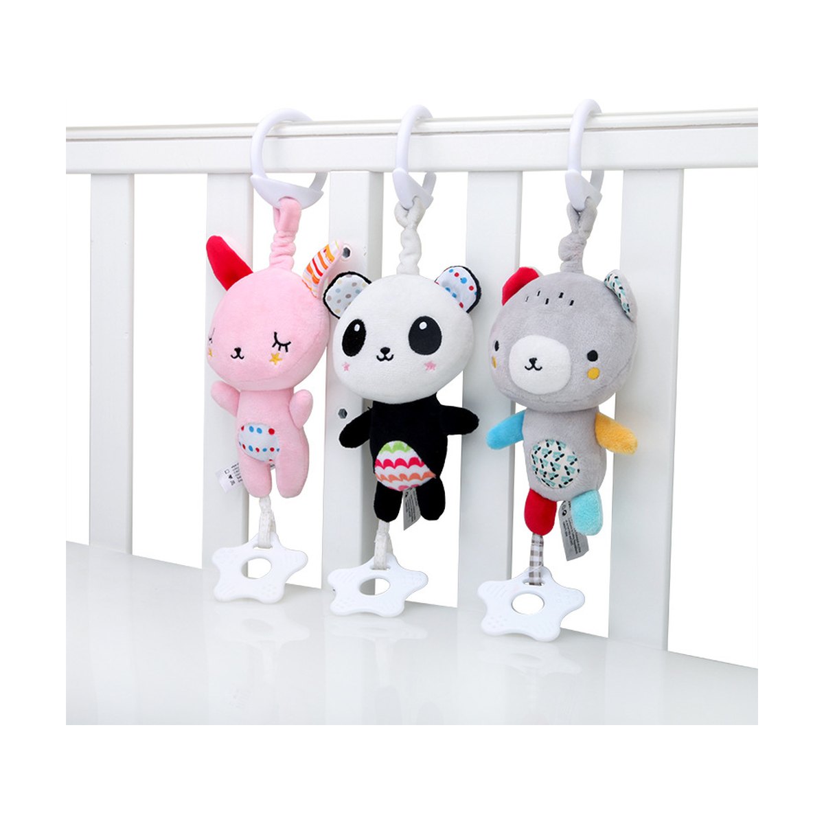 Plush Animal Teether Rattle
