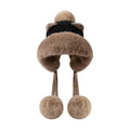 Plush Bear-Ear Bonnet