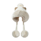 Plush Bear-Ear Bonnet