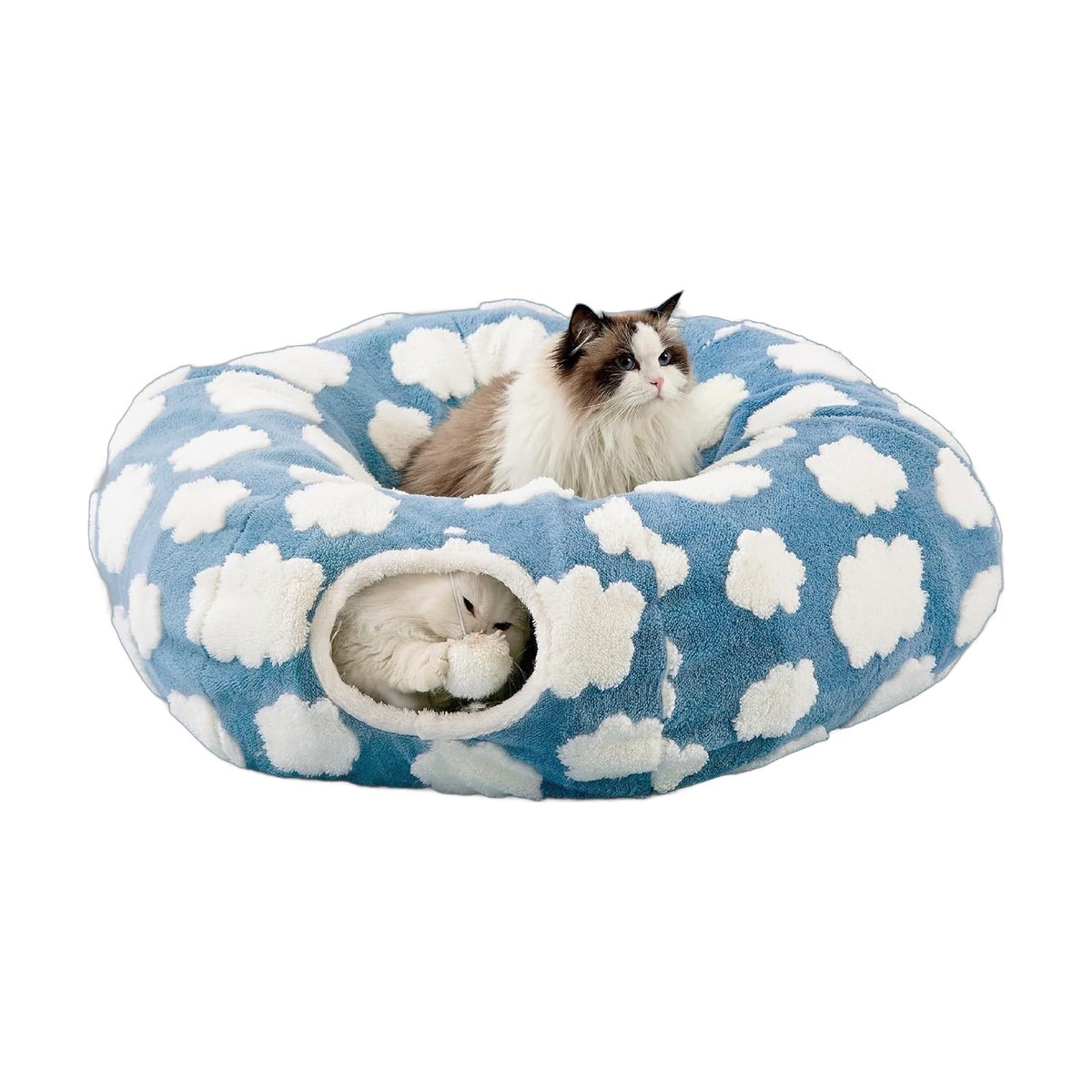 Plush Cat Tunnel Light Cloud Donut Foldable
