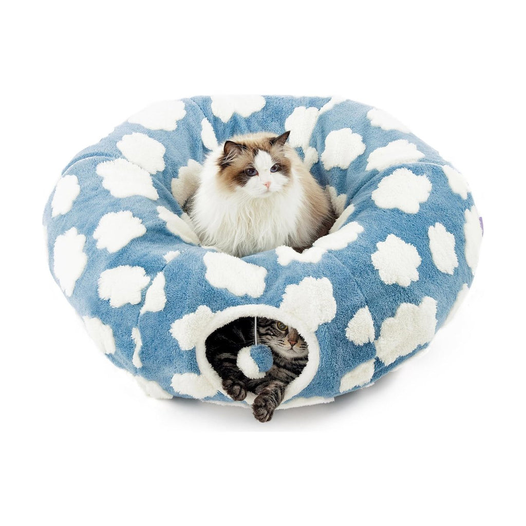 Plush Cat Tunnel Light Cloud Donut Foldable