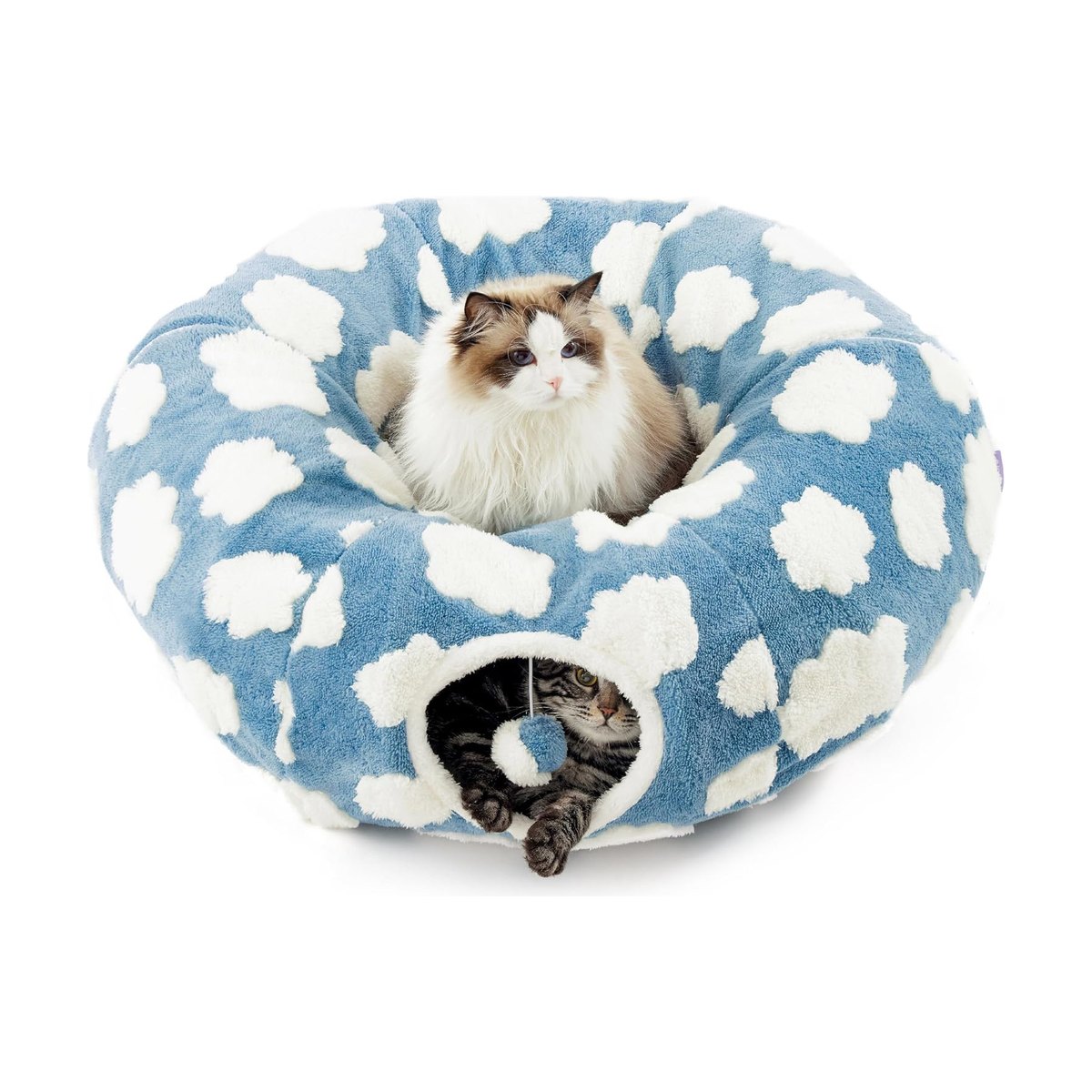Plush Cat Tunnel Light Cloud Donut Foldable