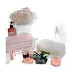 Plush Checkered Makeup Bag